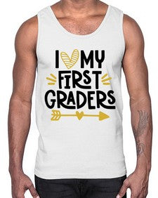 I Love My First 365#- first grade- Cotton Tank