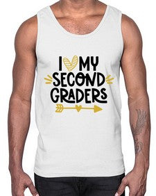 I Love My Second 367#- second grade- Cotton Tank