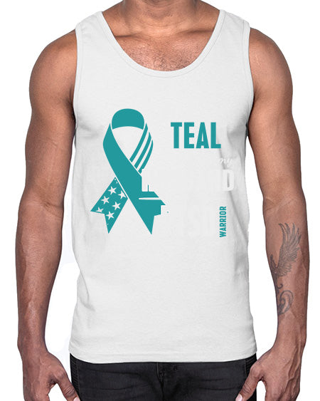 I Wear Teal For My 18#- PTSD- Cotton Tank