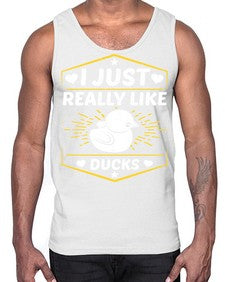 I just really like ducks Style 43#- ducks- Cotton Tank