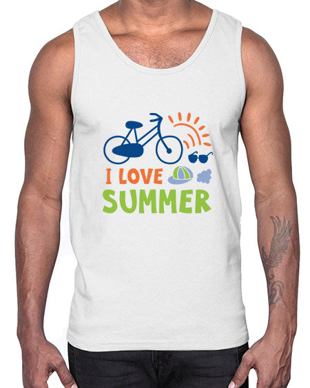 I love summer 92#- summer- Cotton Tank