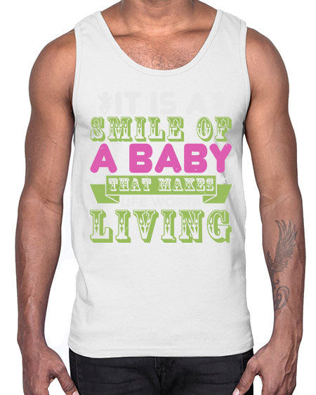 It is a smile of a baby Style 128#- baby- Cotton Tank