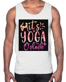 It s yoga O clock  345#- yoga- Cotton Tank