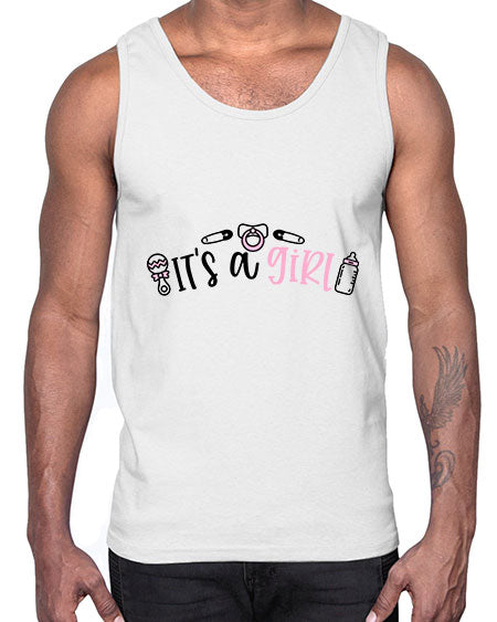Its A Girl Style 355#- baby- Cotton Tank