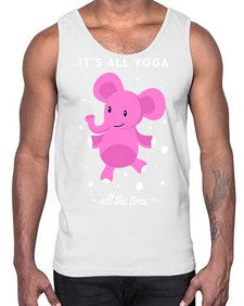 Its All Yoga All the Time 347#- yoga- Cotton Tank