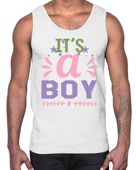 Its a boy Style 131#- baby shower- Cotton Tank