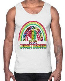Juneteenth 1865 Rainbow 19#- black juneteenth- Cotton Tank