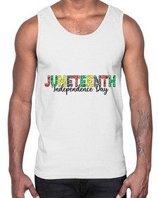 Juneteenth Independence Day 37#- black juneteenth- Cotton Tank