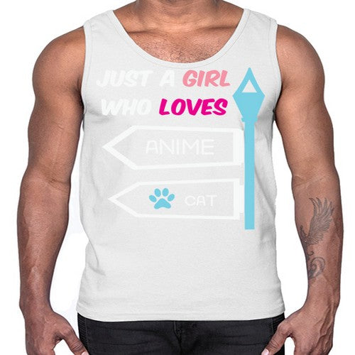 Just A Girl Who Loves Anime 264#- anime- Cotton Tank