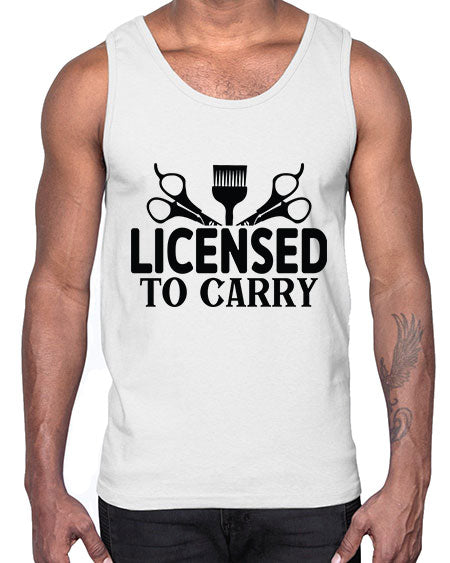 Licensed To Carry 1050#- hairdresser- Cotton Tank
