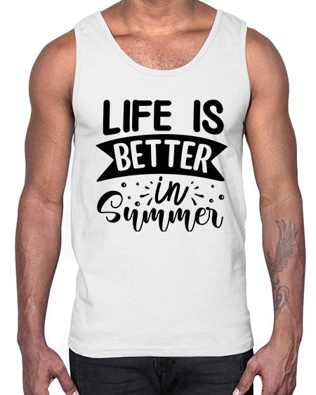 Life is better in Summer 01#- summer- Cotton Tank