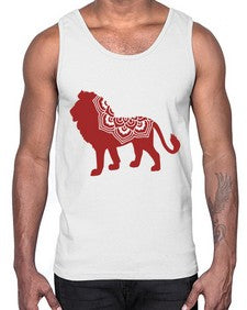 LionMandala 734#- mandala- Cotton Tank