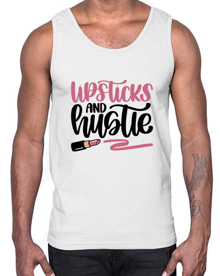 Lipstick And Hustie Style 58#-makeup Cotton Tank