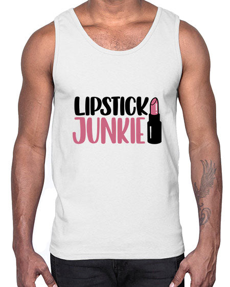 Lipstick Junkie Style 56#-makeup Cotton Tank