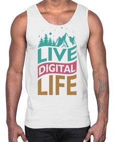Live Digital Life 7#- internet- Cotton Tank