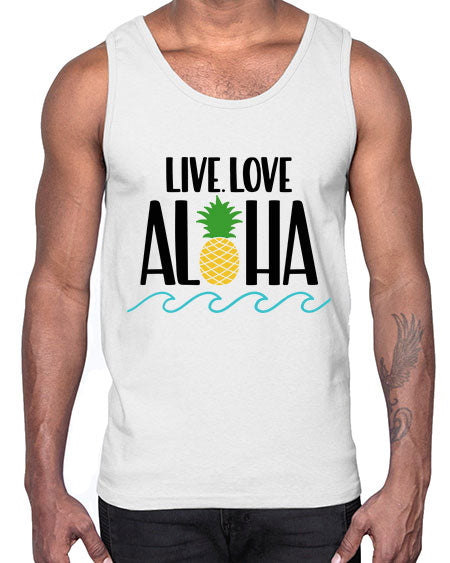 Live Love Aloha Style 30#- summer- Cotton Tank