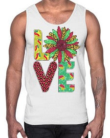 Love Juneteenth Day Fist Sunflower Png 7#- black juneteenth- Cotton Tank