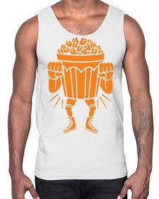 Mad popcorn 164#- cartoon food- Cotton Tank