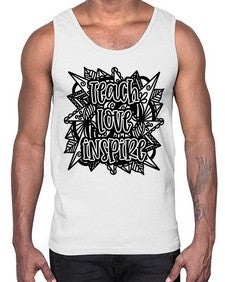 Mandala Teach Love Inspire 763#- mandala- Cotton Tank