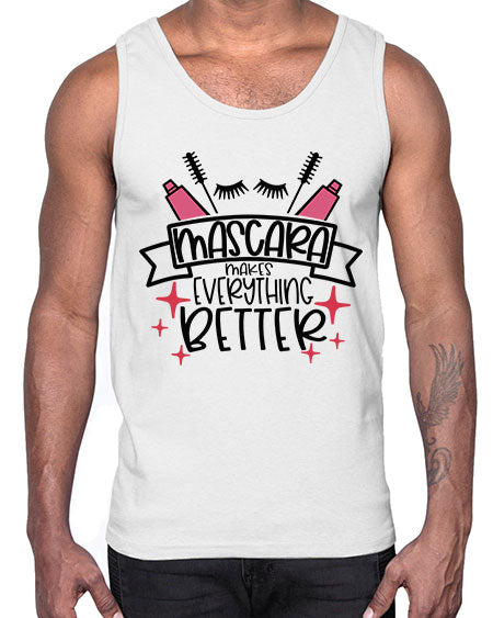 Mascara Makes Everything Better Style 40#-makeup Cotton Tank