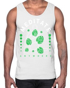 Meditate Anywhere 420#- yoga- Cotton Tank