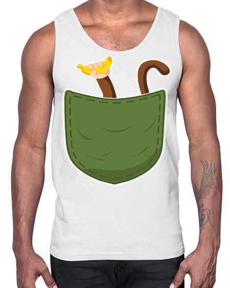 Monkey Banana Cute Monkey in 10#- monkey- Cotton Tank