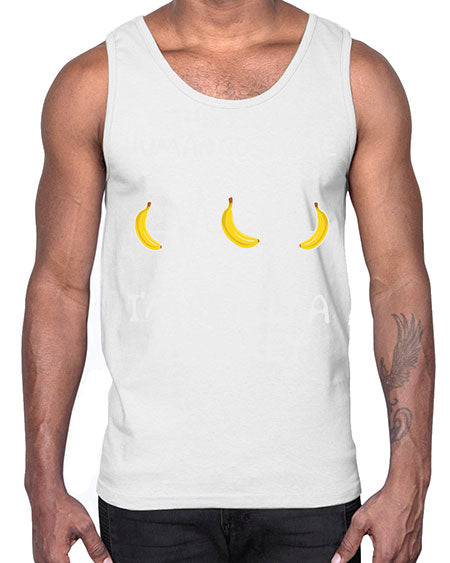 Monkey Human Costume Banana 15#- monkey- Cotton Tank
