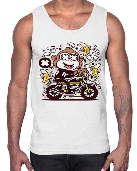 Monkey Motocrosser- monkey- Cotton Tank