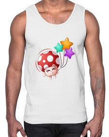Mushroom 191#- cartoon food- Cotton Tank