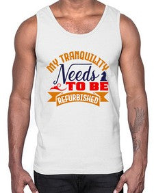 My tranquility needs to be refurbished 140#- chess- Cotton Tank