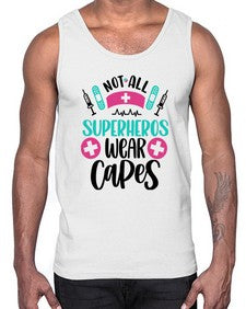 Not All Superheros Style Style 1138#- nurse- Cotton Tank