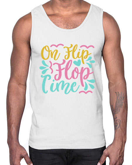 ON FLIP FLOP TIME Style 58#- summer- Cotton Tank