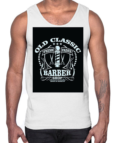 Old Classic Barber1284#- barber- Cotton Tank