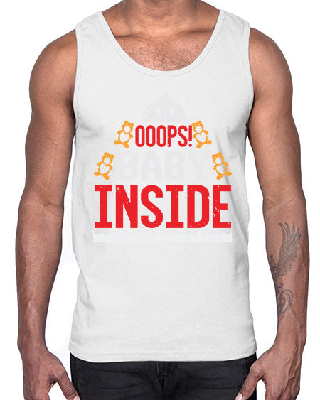 Ooops baby inside Style 179#- baby shower- Cotton Tank
