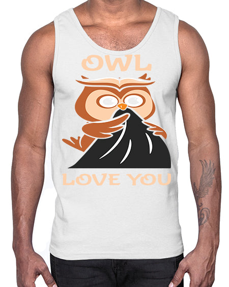 Owl Love You A TurtleRabbit 12#- owl- Cotton Tank