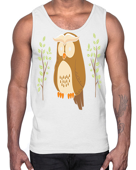 Owl of Athena Long Sleeve A TurtleRabbit 14#- owl- Cotton Tank