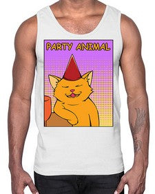 Party Animal 978#- art pop art- Cotton Tank