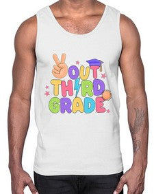 Peace Out third Grade Peace 648#- third grade- Cotton Tank