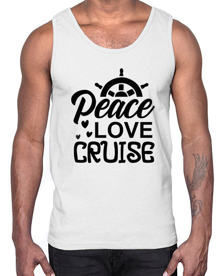 Peace love cruise 01#- summer- Cotton Tank