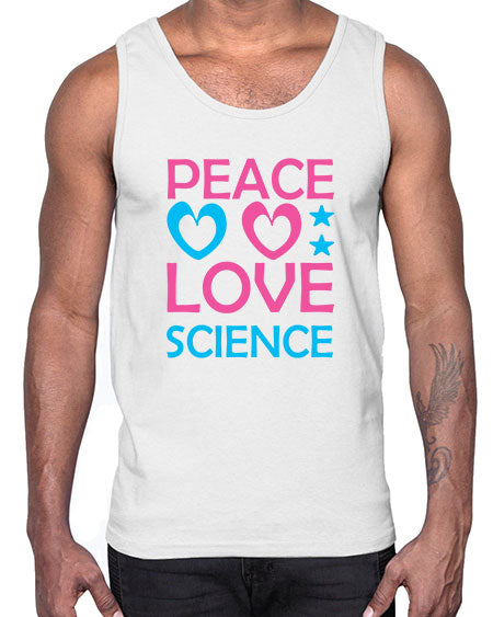 PeacelovescienceScience tshirt design Peacelovescience Sciencetshirtdesign 159#- general science- Cotton Tank