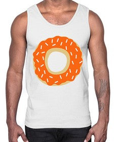 Pumpkindonut 204#- cartoon food- Cotton Tank