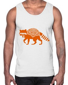 RacoonMandala 1010#- mandala- Cotton Tank