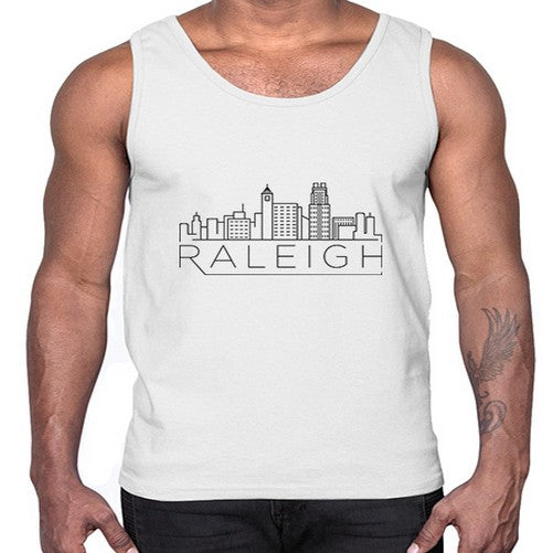 Raleigh Minimal Skyline 1707#- cities- Cotton Tank