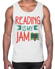 Reading is my jam 702#- librarian- Cotton Tank