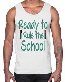 Ready to Rule the School 740#- graduation- Cotton Tank