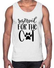 Reserved For The Cat Style 104#- cats- Cotton Tank