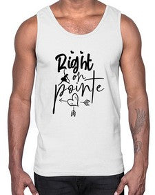 Right on pointe 181#- ballet- Cotton Tank