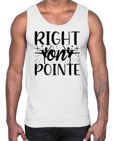 Right on pointe 183#- ballet- Cotton Tank