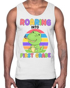 Roaring to first Grade Trex 768#- first grade- Cotton Tank