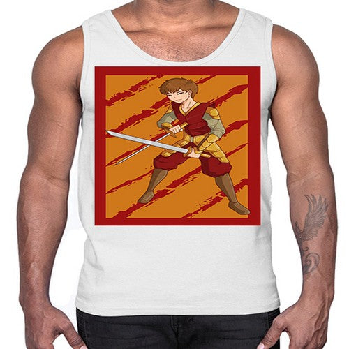 Samurai boy 95#- anime- Cotton Tank